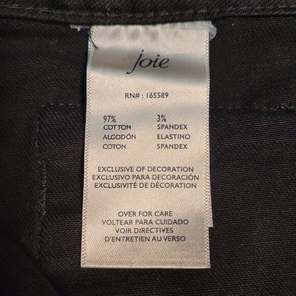 Joie Park Cargo Pants Contemporary Fit High Rise Size 12 Black NWT - Picture 6 of 11